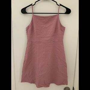 pink tie-back dress size medium